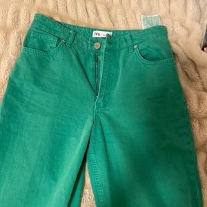 Zara green jeans